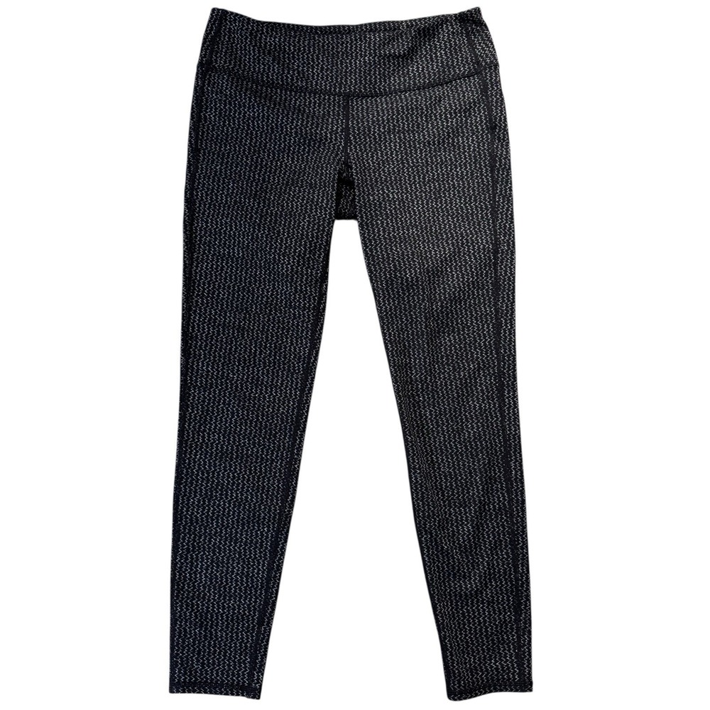 Athleta Womens Heartbeat Chaturanga Tight Black Zigzag‎ Size Large